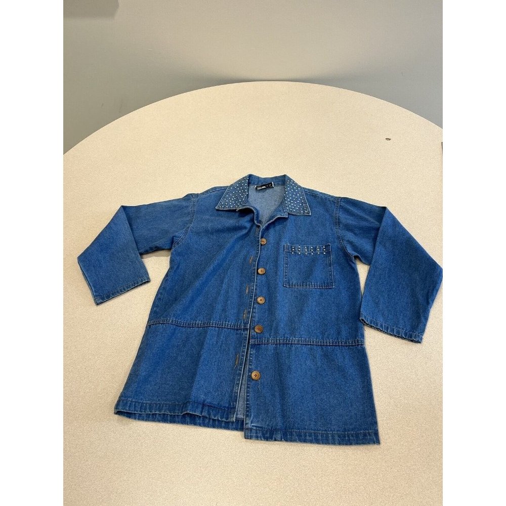 Vintage RAMA of USA Denim  womens jean jacket bedazzeled size small 295
